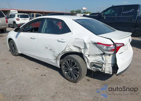 2016 Toyota Corolla S Plus из США, поврежденный, VIN 2T1BURHE6GC507938